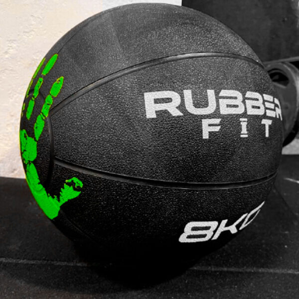 Medball de Caucho sin asas – 8 kg. - Imagen 2